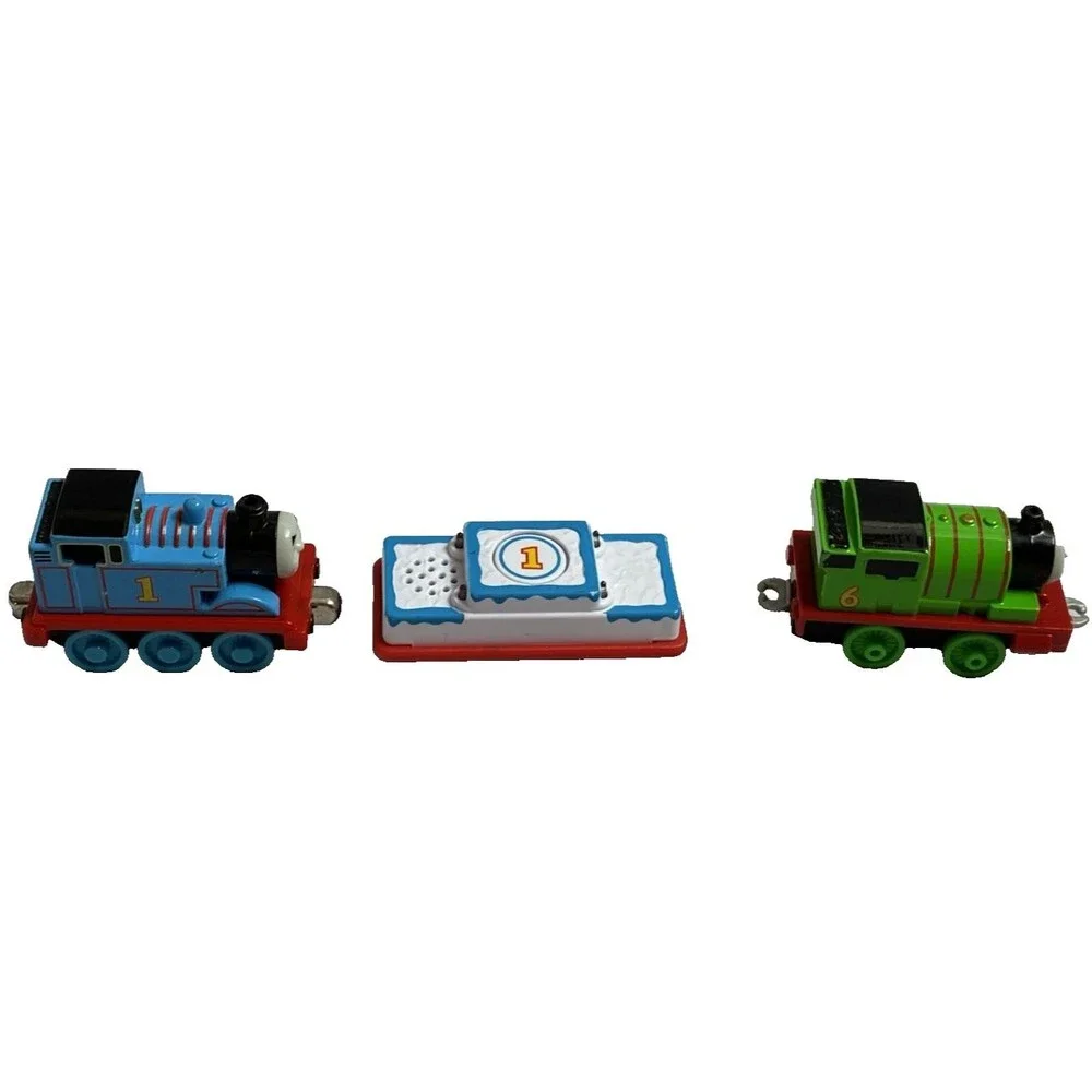 Thomas & Friends Railway Musical Birthday Cake Cargo Car w Thomas Percy Train